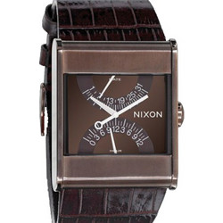 Nixon R1G1 Ανδρικό Ρολόι με Καφέ Δερμάτινο Λουράκι A039-1471