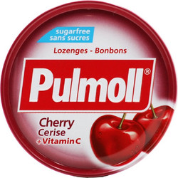 Pulmoll Βιταμίνη C Καραμέλες για Βήχα Ερεθισμένο Λαιμό & Πονόλαιμο Κεράσι 45gr