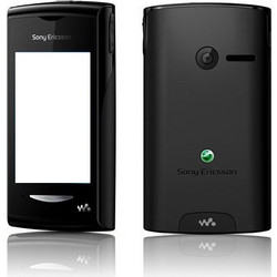 Πλήρες κέλυφος μαύρο με πληκτρολόγιο για Sony Ericsson W150