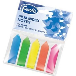 Σελιδοδείκτες Forofis Ass Colours 12x45 mm, 5 χρώματα βέλος