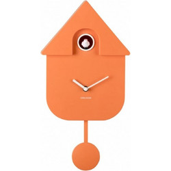Ρολόι Τοίχου Κούκος Modern Orange Karlsson
