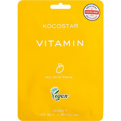Kocostar Vitanin Sheet Μάσκα Προσώπου για Λάμψη 25ml