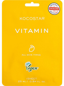 Kocostar Vitanin Sheet Μάσκα Προσώπου για Λάμψη 25ml