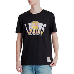 MITCHELL & NESS NBA RETRODOME LOS ANGELES LAKERS TEE BLACK