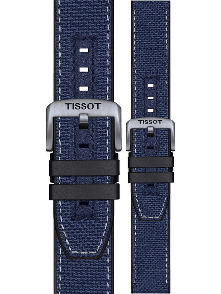 TISSOT Official 22mm Official Blue Textile Strap T604047161