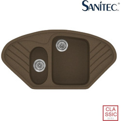 Sanitec Classic 302 Επικαθήμενος Νεροχύτης Οβάλ Γρανίτη Ματ Granite Rust 96x51cm