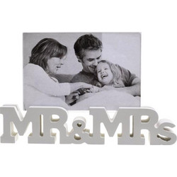 Inart Κορνίζα 'Mr And Mrs' Λευκή 10Χ15 6-30-970-0001