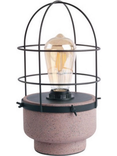 Aca MK331T16RB Πορτατίφ Ε27 Μαύρο Ροζ Φ19xΥ29cm