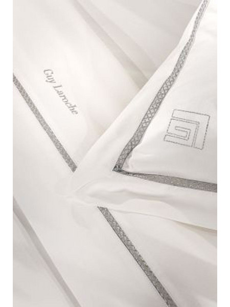 Guy Laroche Σετ Σεντόνια King Size Βαμβακοσατέν 270x280 Blend Silver-Ivory
