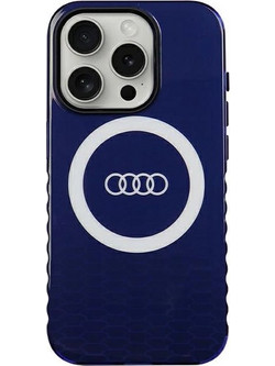Audi IML Big Logo MagSafe case for iPhone 15 Pro - blue