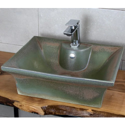 Zafiri Olive Matt 51x40 - Επιτραπέζιος νιπτήρας