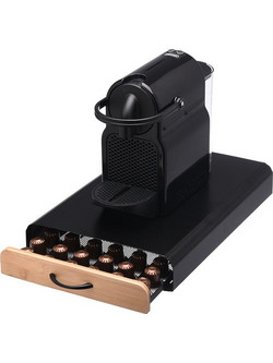 Estia ESTIA ΘΗΚΗ ΓΙΑ ΚΑΨΟΥΛΕΣ ESPRESSO BAMBOO ESSENTIALS ΜΕΤΑΛΛΙΚΗ ΣΥΡΤΑΡΩΤΗ 60 ΘΕΣΕΩΝ ΜΑΥΡΗ