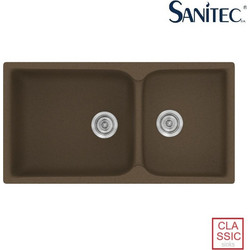 Sanitec Classic 307 Επικαθήμενος Νεροχύτης Γρανίτη Αντιστρεφόμενος Ματ Granite Rust 92x51cm