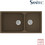 Sanitec Classic 307 Επικαθήμενος Νεροχύτης Γρανίτη Αντιστρεφόμενος Ματ Granite Rust 92x51cm