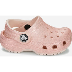 Crocs Classic Glitter Clog Παιδικά Παπούτσια Θαλάσσης για Κορίτσι Ροζ Χρυσά 206992-6WV