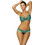 Marko Bikini Set με Ενίσχυση Μαύρο Πράσινο M-490-113071