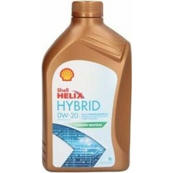 Shell Oil Helix Hybrid Συνθετικό Λάδι Αυτοκινήτου 0W-20 1lt
