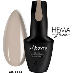 Mixcoco Soak-Off Led Uv Color Coat MS 1114 Ημιμόνιμο Βερνίκι Νυχιών 15ml