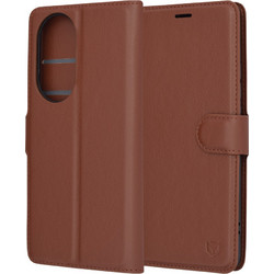 Techsuit Leather Folio Θήκη για Oppo Reno10 / Reno10 Pro Καφέ