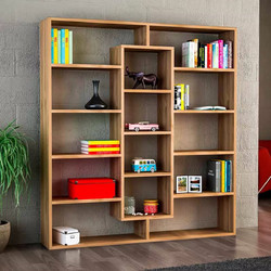 Megapap Ample Βιβλιοθήκη 125x22x135.7cm GP042-0104,2