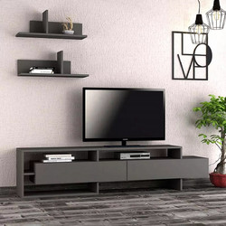 Megapap Έπιπλο Τηλεόρασης Ξύλινο Γκρι Μ180xΠ29.8xΥ42cm Gara GP037-0079,1