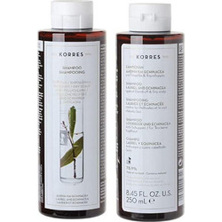 Korres Liquorice & Urtica Σαμπουάν κατά της Ξηροδερμίας & της Πιτυρίδας για Λιπαρά Μαλλιά 2x250ml