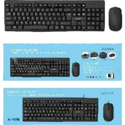Aoas A1016 Black Ασύρματο Σετ Πληκτρολόγιο & Ποντίκι