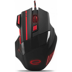 Esperanza MX201 Wolf Ενσύρματο Gaming Ποντίκι 2400 DPI Black Red