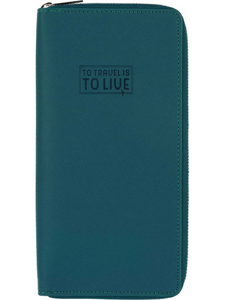 Θήκη Ταξιδιωτικών Εγγράφων Petrol Blue