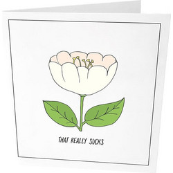 Ευχετήρια Κάρτα That Really Sucks GL-GC-33 9x14,5cm White-Green The Gift Label
