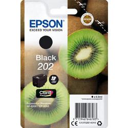 Epson 202 Black Μελάνι Εκτυπωτή Inkjet C13T02E140