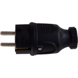 Power Plug Suko Adaptor Male Black 220-250V 16Am Entac ERWS44GP Τελικό Βύσμα Τροφοδοσίας Αρσενικό Σούκο Μαύρο Φις
