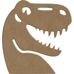 Κεφάλι δεινοσαύρου mdf 6mm 14x14cm
