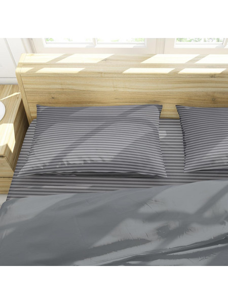 Σεντόνια Σετ 170x260cm + 1 Μαξιλαροθήκη 52x72cm Chic Grey