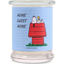 Κερί αρωματικό σε γυάλινο δοχείο Peanuts Home Sweet Home 250 γραμ