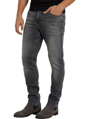 Guess Ανδρικό Τζιν Παντελόνι Slim Εφαρμογή Ανθρακί M2YAN2D4Q52-2CRG