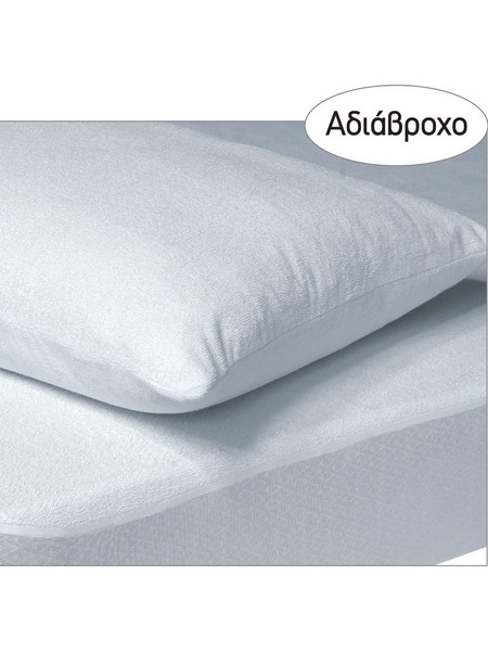 DAS HOME 1089 ΕΠΙΣΤΡΩΜΑ 160Χ200+35 ΑΔΙΑΒΡΟΧΟ ΛΕΥΚΟ