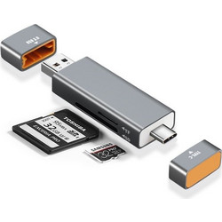 Crystal Logic G-32 Card Reader OTG USB-C & USB-A για SD / microSD