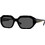Vogue VO5554S W44/87 Γυναικεία Γυαλιά Ηλίου Πολυγωνικά Κοκάλινα Μαύρα με Μαύρο Polarized Φακό