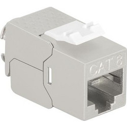 Cat.8.1 Keystone jack STP AWG 2226, toolless, only 14.5 mm width