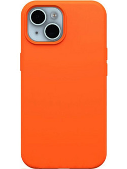 Θήκη Rubber Ενισχυμένης Σιλικόνης για iPhone 15 Πορτοκαλί
