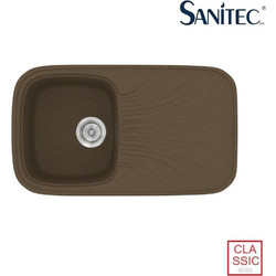 Sanitec Classic 315 Ένθετος Νεροχύτης Γρανίτη Αντιστρεφόμενος Ματ Granite Rust 82x50cm
