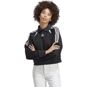 Adidas Track Sweatshirt Γυναικείο Αθλητικό Crop Top Μαύρο IC6640 Adidas Track Sweatshirt Γυναικείο Αθλητικό Crop Top Μαύρο IC6640