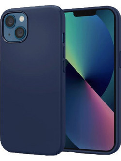 Θήκη Rubber Ενισχυμένης Σιλικόνης για iPhone 13 Σκούρο Μπλε