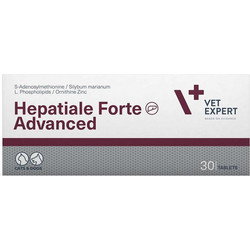 VetExpert Hepatiale Forte Advanced Συμπλήρωμα Διατροφής Σκύλου & Γάτας για Ηπατικές Παθήσεις 30 Δισκία