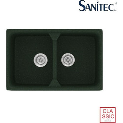 Sanitec Classic 318 Επικαθήμενος Νεροχύτης Γρανίτη Ματ Granite Green 78x51cm