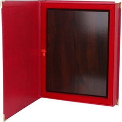 Red case with backing