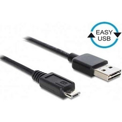 Data cable Powertech CAB-U063 Micro USB to USB 2.0 3m Black