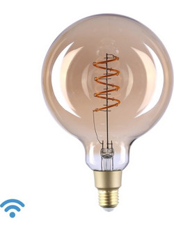 Shelly Vintage Smart Λάμπα LED 4W για Ντουί E27 και Σχήμα G125 Θερμό Λευκό 260lm Dimmable