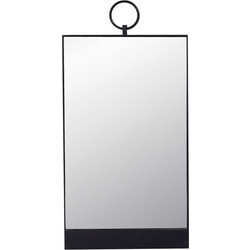 Καθρέπτης Τοίχου Μεταλλικός Μαύρος 40x2.5x81cm REF208 Espiel
